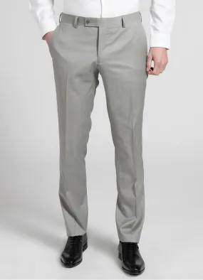 Pantalon ajustée en laine gris